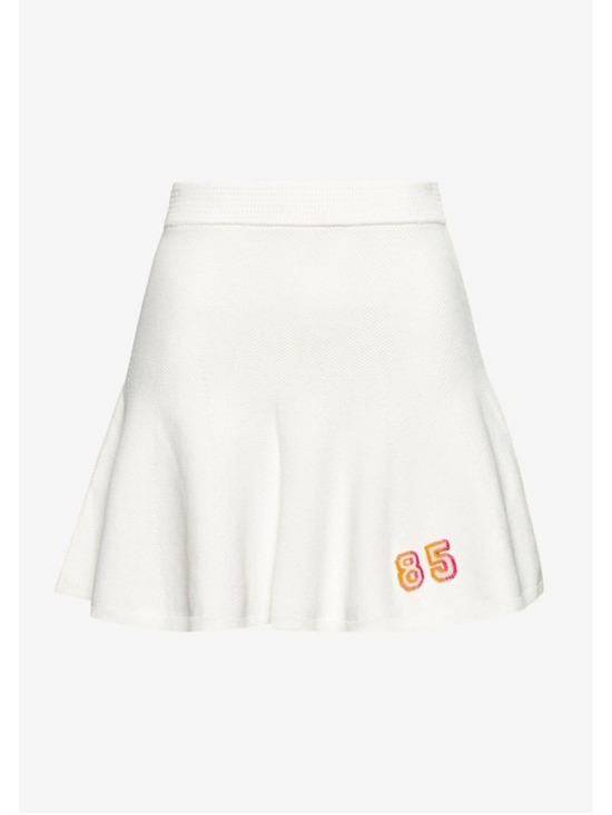 SER.O.YA Dresses & Skirts - Women's SER.O.YA White Mini Skirt with Orange 85 Embroidery, Size S
